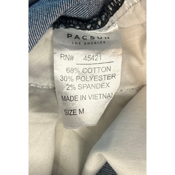 PACSUN Women's Skinny Jeans, Paint Stripes Down the Side, Zipper Bottom, Size M - Picture 7 of 8